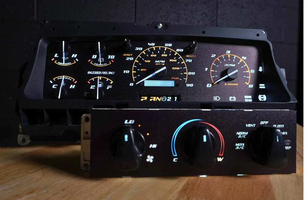 92-96 Cluster Faceplate Kit - XLT Sport - Gas