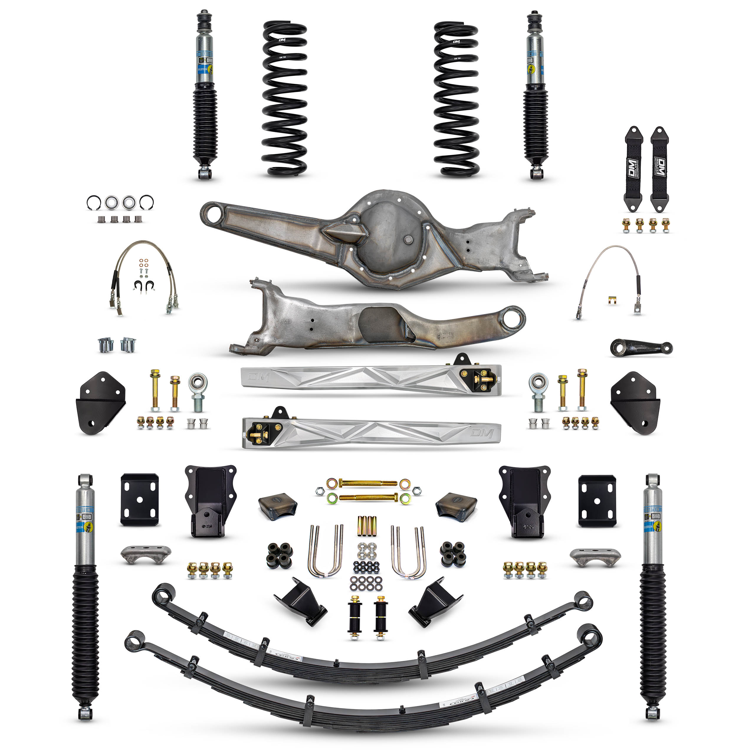 80-96 4WD F150 Mid Travel 4" "BETTER" Combo (Front and Rear)