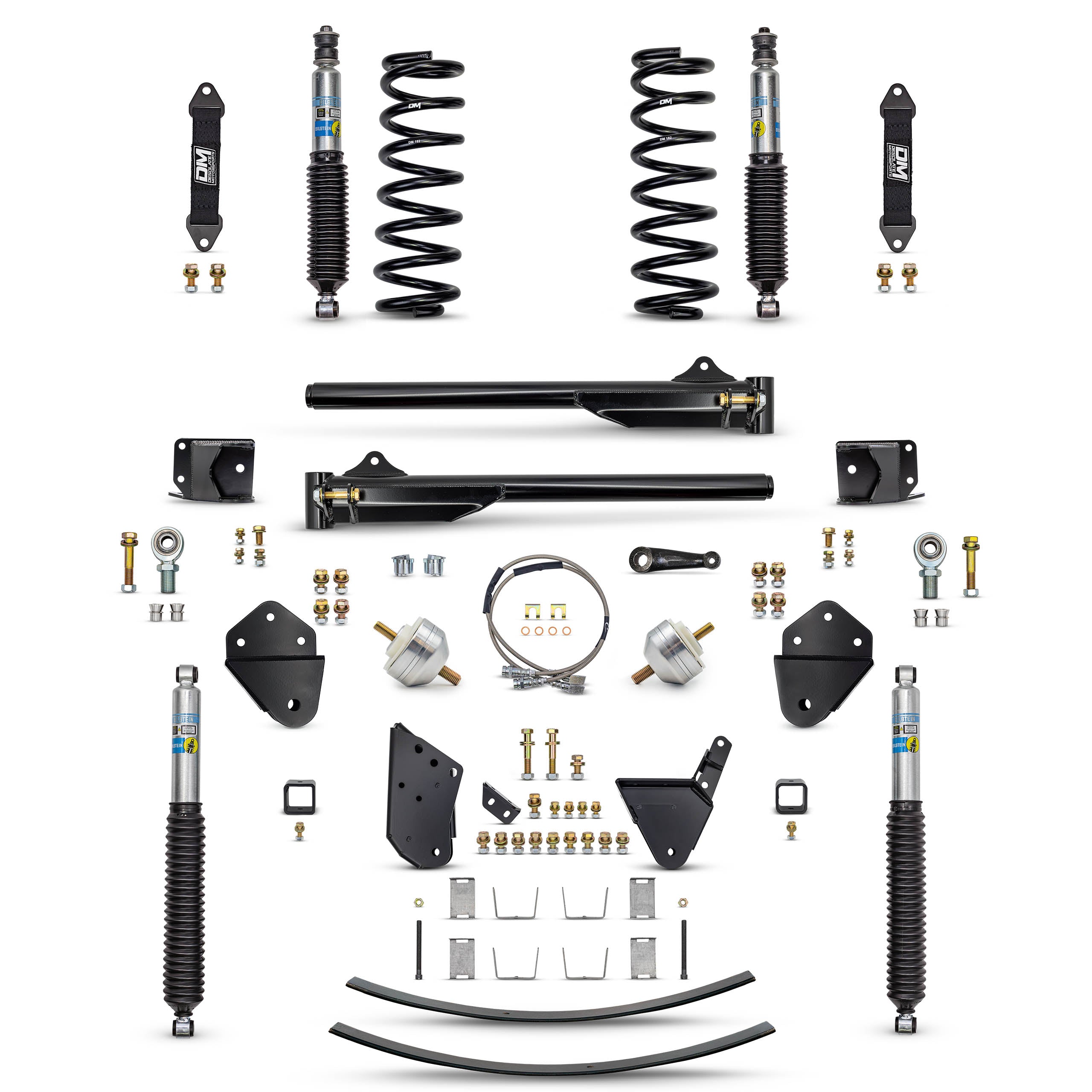 80-96 4WD F150 NBC 3.5" "DAILY DRIVER" (BOLT ON) Combo (Front and Rear)