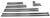 Chrome Body Molding Set - Black - 1992-1997 F-Series & Bronco
