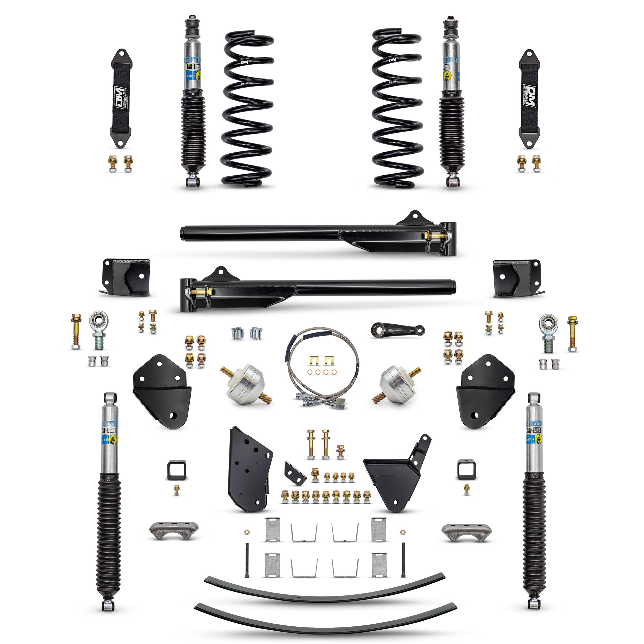 80-96 Bronco NBC 3.5" "DAILY DRIVER" (BOLT ON) Combo (Front and Rear)