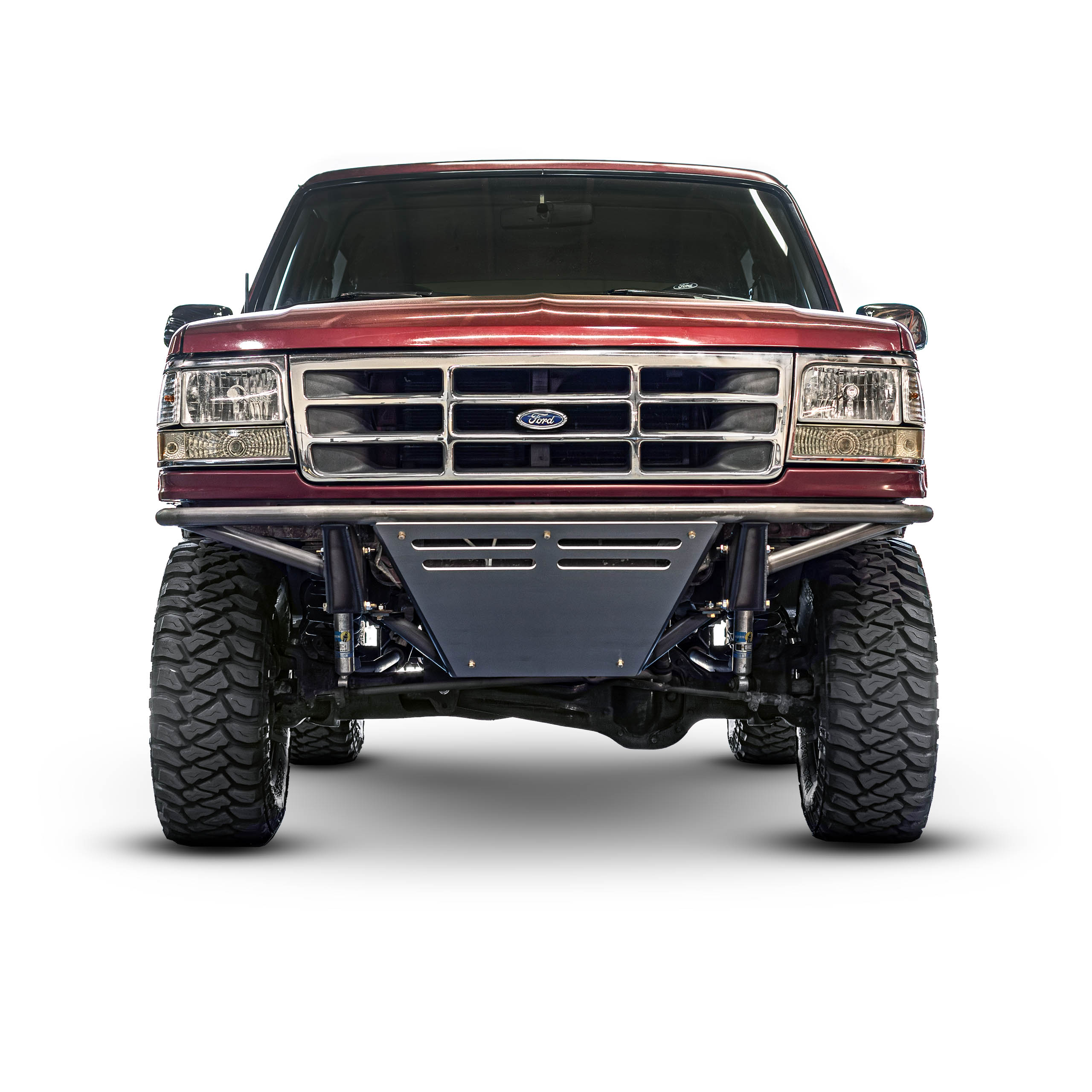 92-96 F150 Bolt-On Prerunner Bumper with Skid Plate