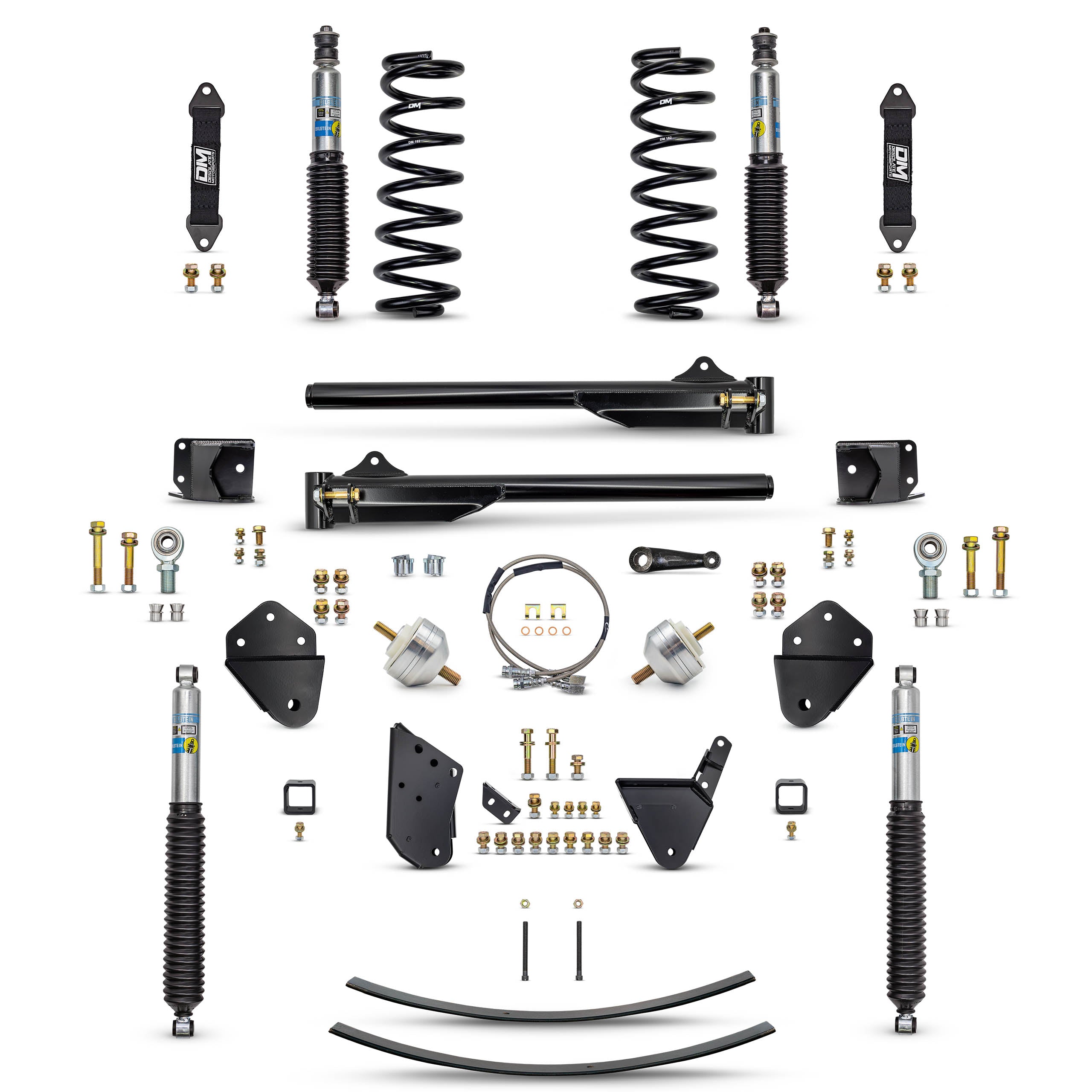 80-96 4WD F150 NBC 3.5" "DAILY DRIVER" (BOLT ON) Combo (Front and Rear)