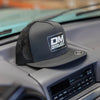 Black/Grey Leather Patch Hat