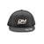 Black/Grey Leather Patch Hat