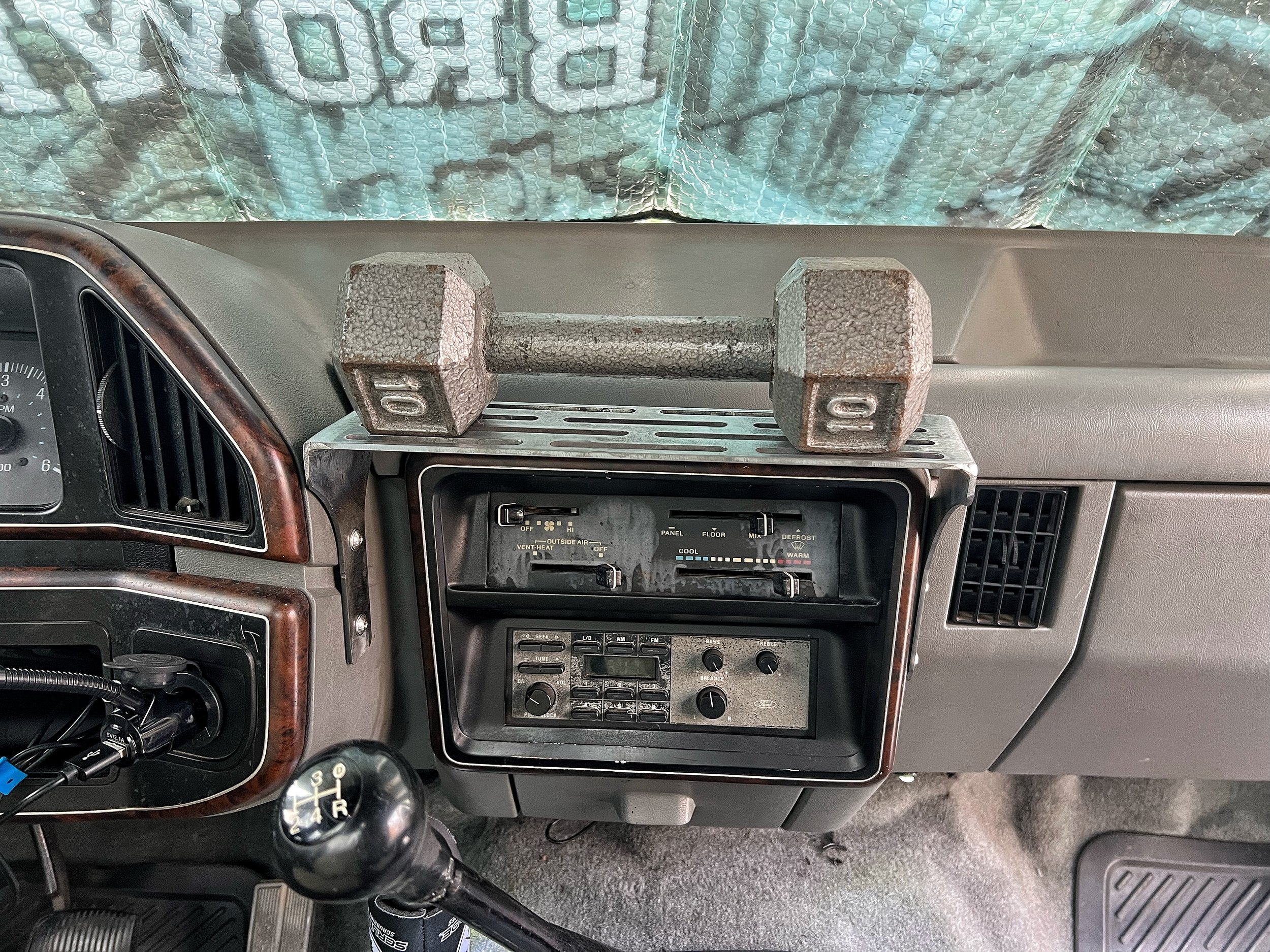 87-91 Bricknose Ford F-Series/Bronco Dash Accessory Shelf