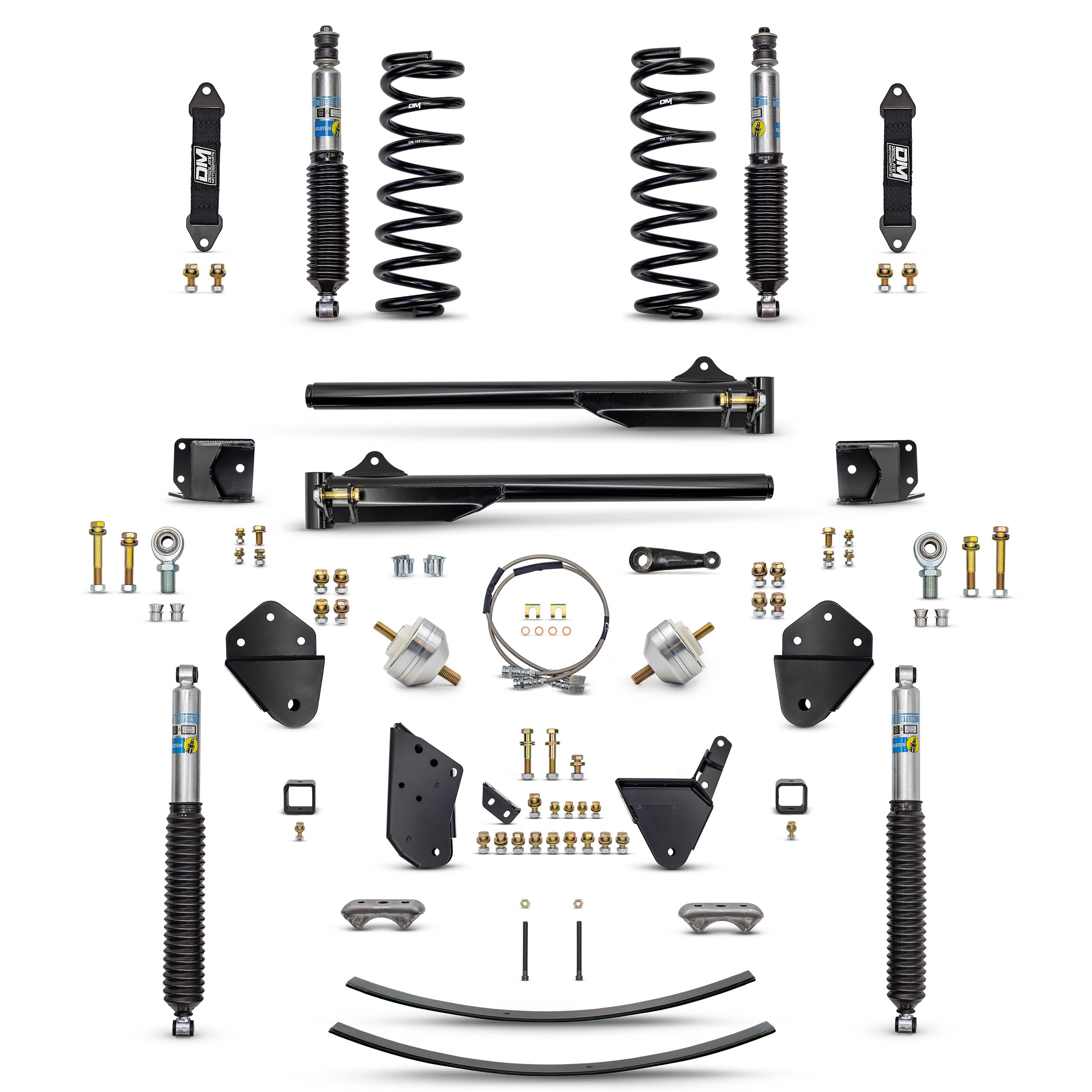80-96 Bronco NBC 3.5" "DAILY DRIVER" (BOLT ON) Combo (Front and Rear)