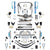 Desolate Motorsports Bronco (Stock Width) 2.5" Shock Front & Rear Package (Long Travel)