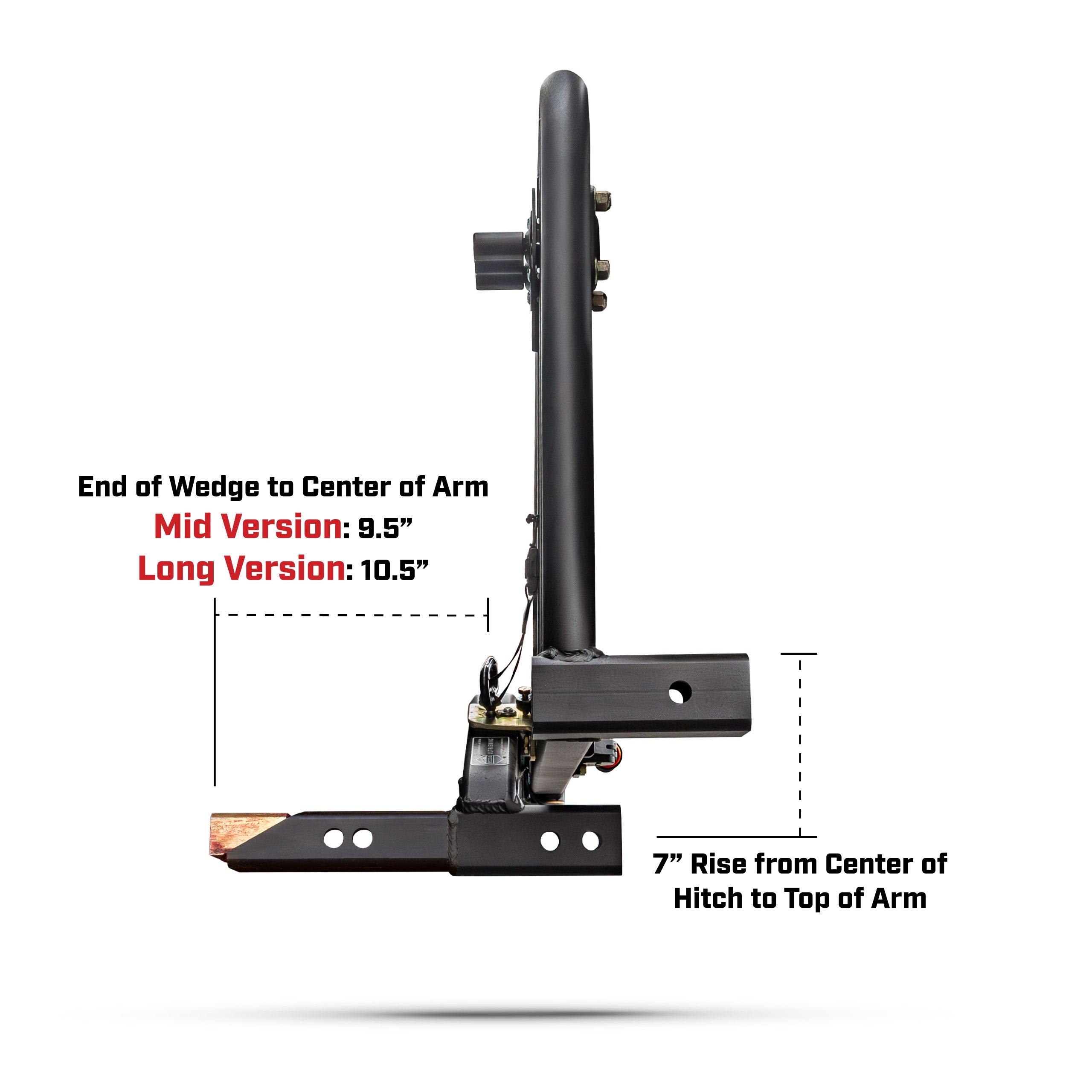 UltraSwing® Mega-Fit DESOLATE MOTORSPORTS SPEC High Clearance Spare Tire Hitch Mount