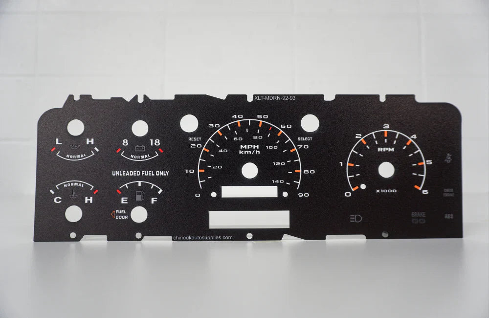 92-96 Cluster Faceplate Kit - XLT Modern - Gas