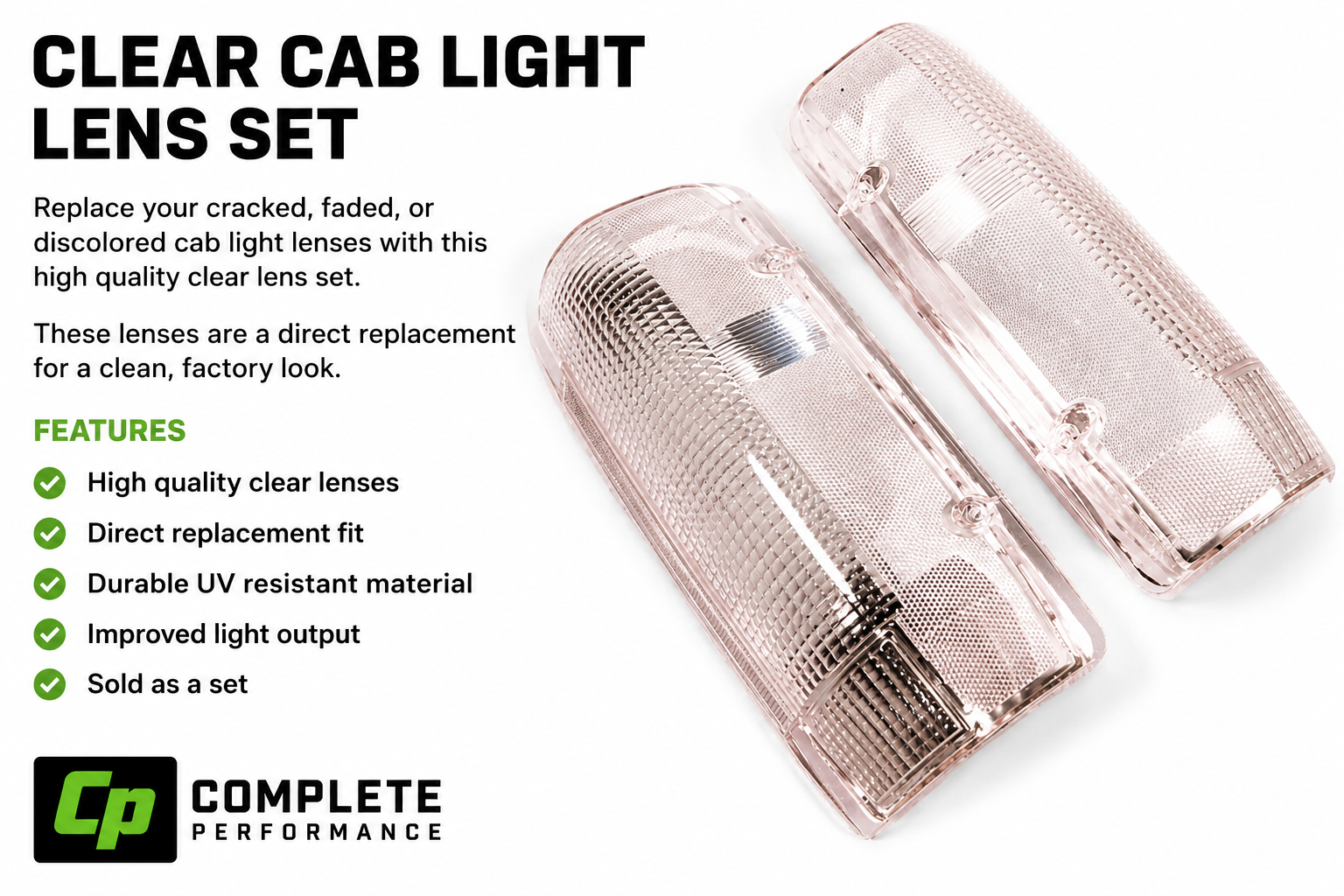 (1980-1997) F-Series - Complete Performance Clear Tail Lights