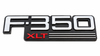 Complete Performance F350 XLT Badge - 1992-1997 Ford F-Series