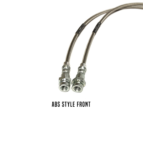 1980-1996 Ford F150 Bronco 4WD 89310S Extended Front Rough Country Front Extended Stainless Steel Brake Lines fits 